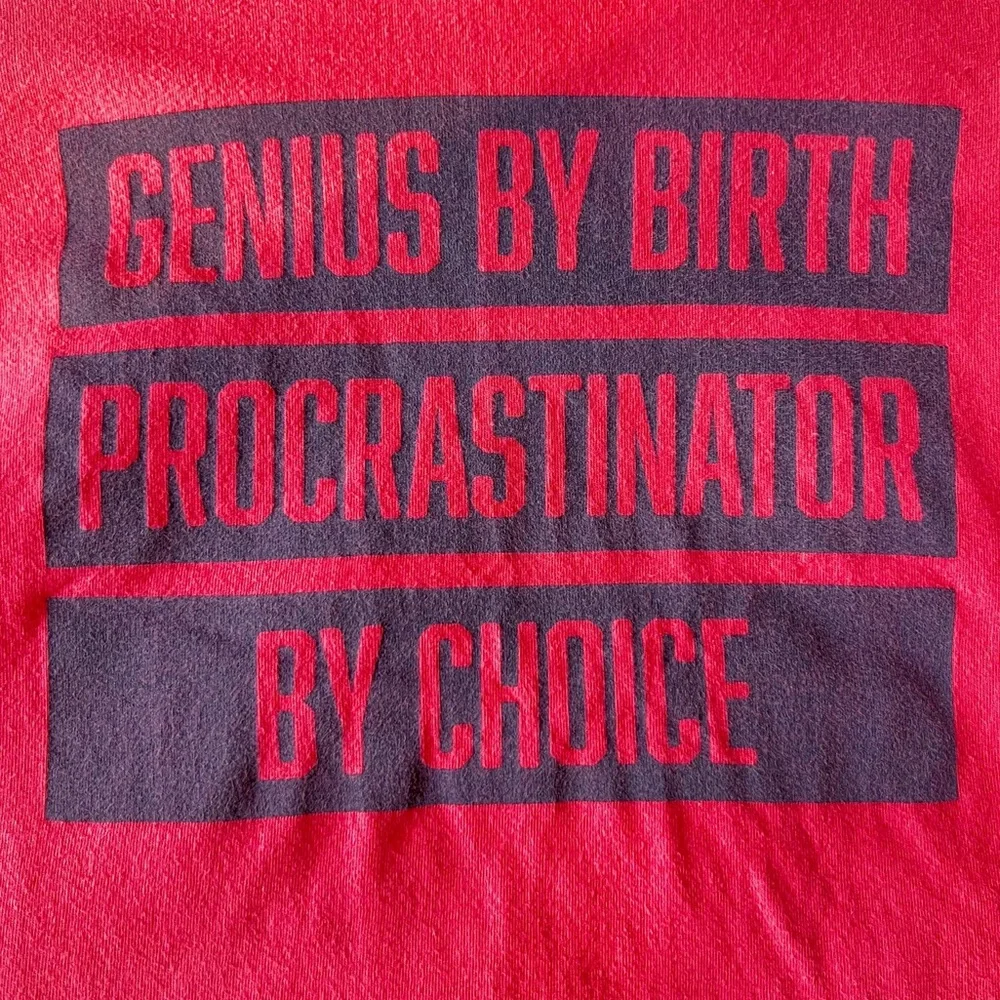 The Children’s Place Genius By Birth Procrastinator by Choice SS T-Shirt XS 4